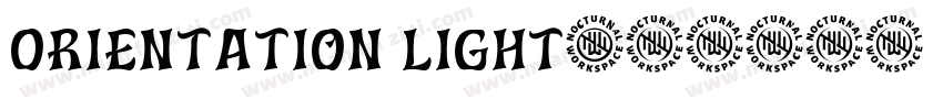 Orientation Light字体转换